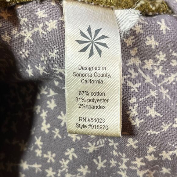 Athleta‎ Women's Mini Skirt Size 4 Mustard Yellow Corduroy5-Pocket Casual Cotton - Picture 7 of 13